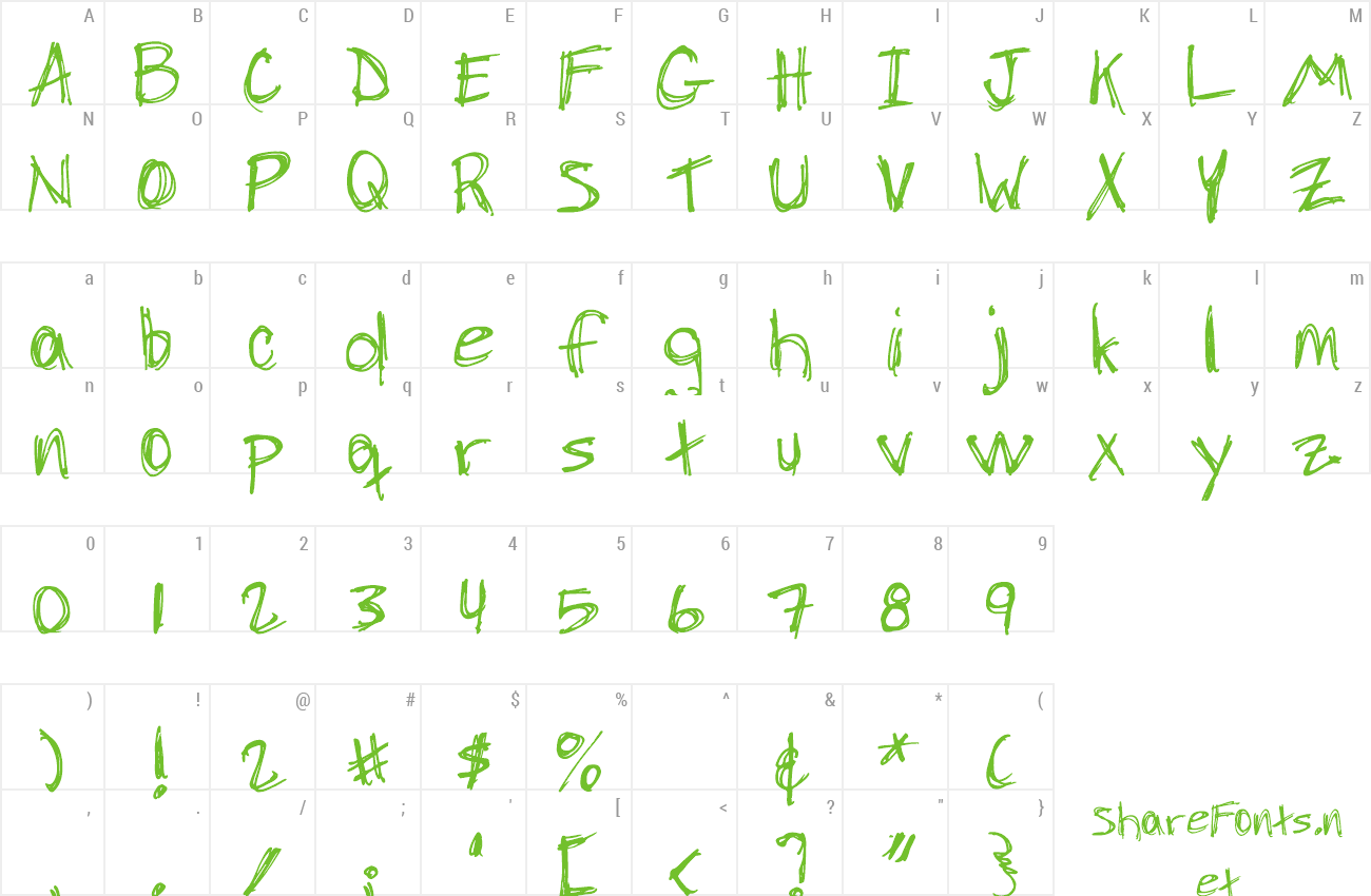 Font DJB Chicken Skratchez preview